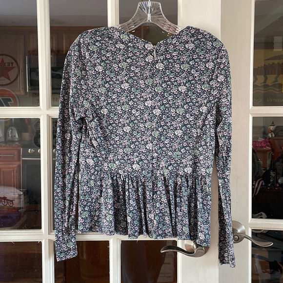Rebecca Taylor long sleeve floral blouse - Picture 4 of 6